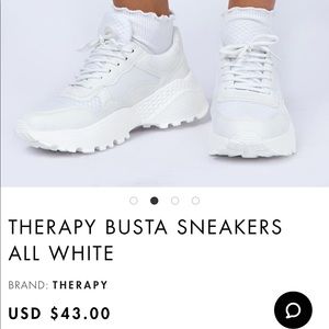 Princess Polly Chunky White Sneakers/Dad Shoes